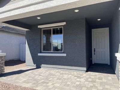 Covered front porch and entryway