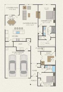 Pulte Homes, Albany floor plan