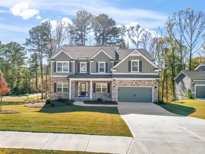New construction Single-Family house 1020 Cottonwood Ln, Loganville, GA 30052 plan (GA)Grayson A 2 Front Entry - image