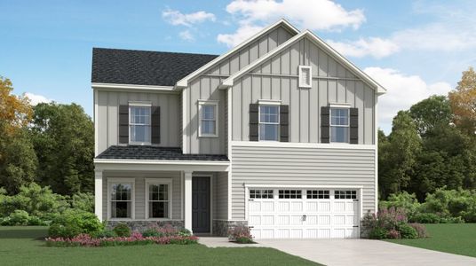 New construction Single-Family house 120 Eden View Bend, Raleigh, NC 27610 Landrum III- photo 0