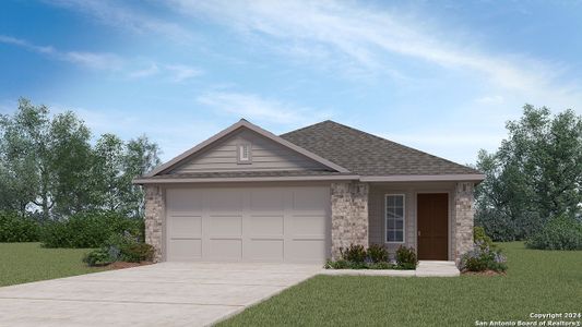 New construction Single-Family house 168 Honors Street, Floresville, TX 78114  The Caroline- photo 0