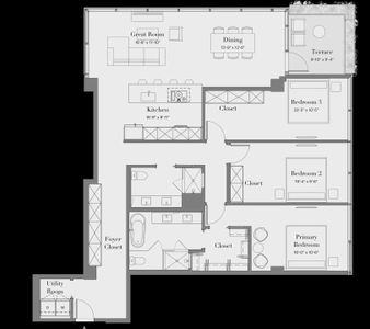 New construction Condo house 7230 E Mayo Blvd, Scottsdale, AZ 85255 plan 3B-02 - image