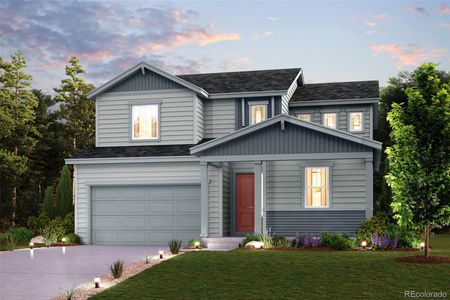 New construction Single-Family house 13857 Bunny Hop Lane, Parker, CO 80134 Camellia- photo 0