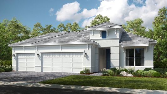 New construction Single-Family house 4268 Rosatti Rd, Wesley Chapel, FL 33545 plan Lazio 3 car - image