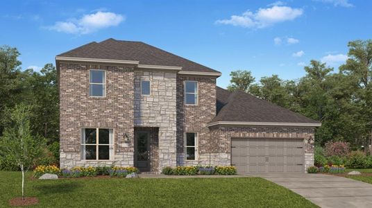 New construction Single-Family house 4535 Windmill Landing Lane, Fulshear, TX 77441 Teton- photo 0