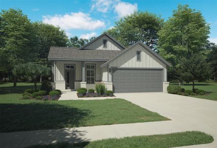 New construction Single-Family house 212 Hidalgo Ln, Elgin, TX 78621 Amber | Trinity Ranch- photo 0