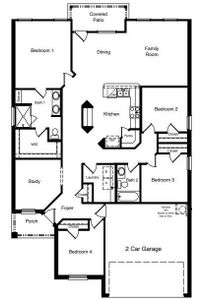 D.R. Horton's Meridian floorplan - All Home and community information, including pricing, included features, terms, availability and amenities, are subject to change at any time without notice or obligation. All Drawings, pictures, photographs, video, square footages, floor plans, elevations, features, colors and sizes are approximate for illustration purposes only and will vary from the homes as built.