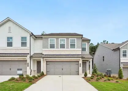 New construction Townhouse house 5357 Frontier Ct, Flowery Branch, GA 30542 plan Marigold - image