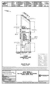 Plot Plan, oversized lot!