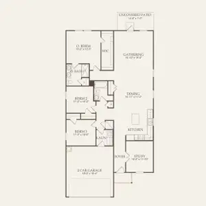 Centex Homes, Hewitt floor plan