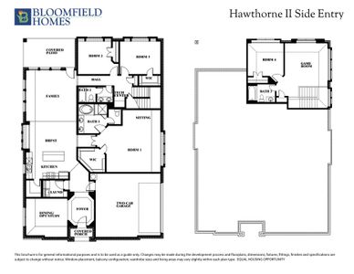 Hawthorne II Side Entry Floor Plan