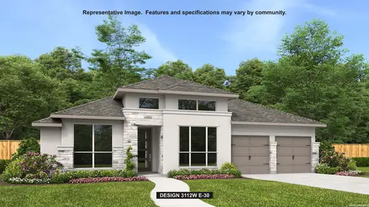 New construction Single-Family house 5786 Satchel Trl, New Braunfels, TX 78130 plan 3112W - image