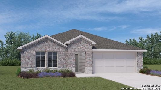 New construction Single-Family house 1052 Pronghorn Trail, Seguin, TX 78155 Irvine - photo 0