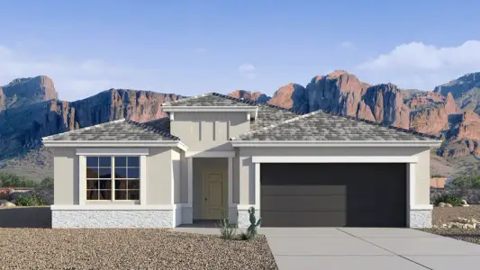New construction Single-Family house 23964 W Yavapai St, Buckeye, AZ 85326 plan Huntsville - image