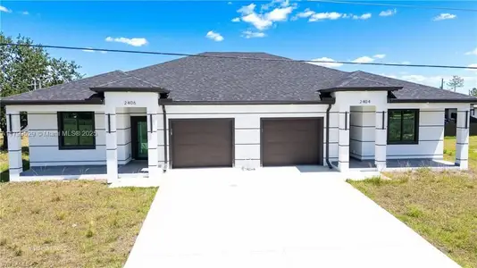New construction Duplex house 2404 Crawford Ave, Lehigh Acres, FL 33971 - image