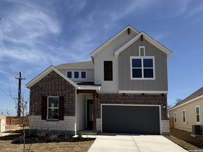 New construction Single-Family house 410 Nottabi Rd, Adkins, TX 78101 plan Wyatt - image