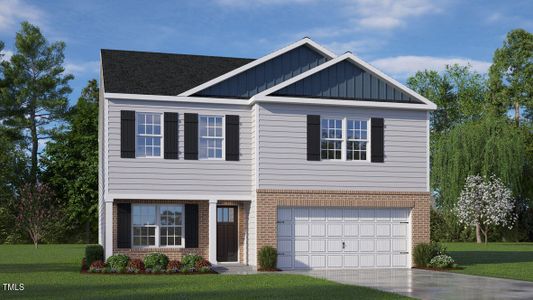 New construction Single-Family house 3609 Drafton Drive, Raleigh, NC 27610 The Penwell- photo 0