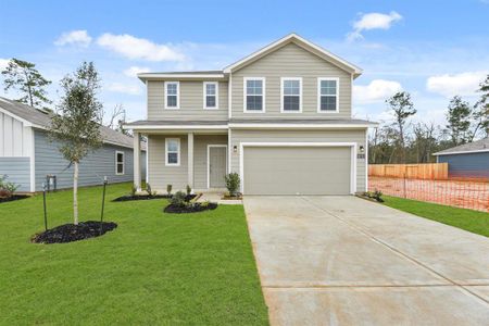 New construction Single-Family house 10743 Red Flagstone Drive, Conroe, TX 77306 FALCON- photo 0