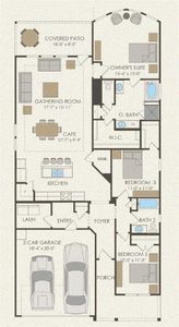 Pulte Homes, Oakmont floor plan