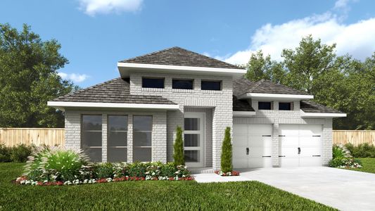 New construction Single-Family house 12330 Hudson Dr, Mont Belvieu, TX 77523 plan 2544W - image