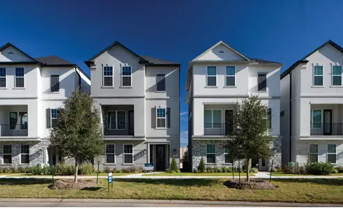 New construction Townhouse house 3407 Ridgeway Valley Lane, Houston, TX 77055 - photo 0