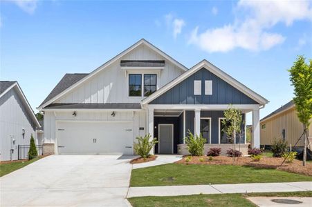 New construction Single-Family house 313 Sassafras Wy, Canton, GA 30115 Portico - photo 0