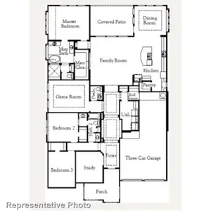 New construction Single-Family house 2225 Birch St, Mansfield, TX 76063 plan Double Oak II - image