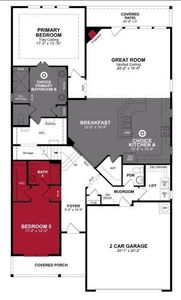 Beazer Homes Valencia on the Lake Blackburn Floorplan