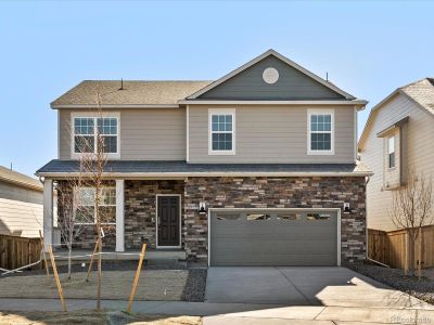 New construction Single-Family house 6132 Hourglass Dr, Brighton, CO 80601 The Waterton- photo 1 1