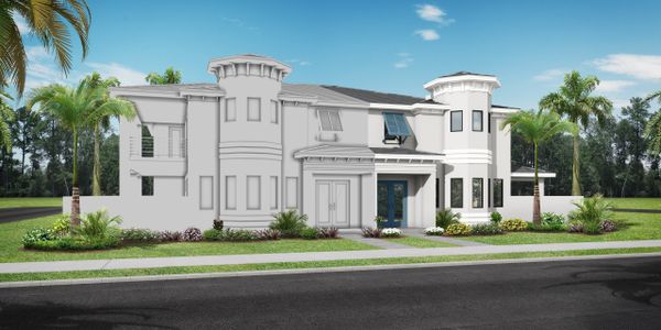 New construction Townhouse house 6417 Pigeon Plum Wy, Bradenton, FL 34210 plan Royal Palm - image