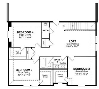 Beazer Homes Ranier floorplan