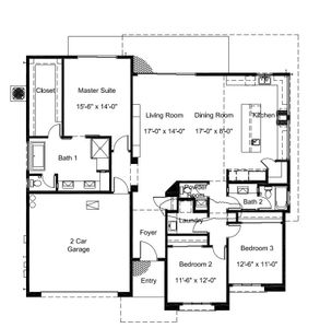 New construction house 100 W Northern Ave, Phoenix, AZ 85021 plan Floorplan A - image