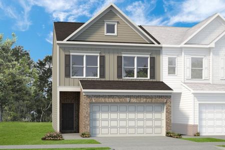 New construction Townhouse house 3902 Pressley Lane, Unit 13, Powder Springs, GA 30127 Maddux II- photo 0