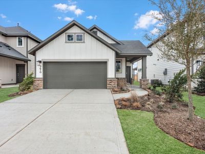 New construction Single-Family house 7610 Primrose Myrtle Ln, Cypress, TX 77433 plan Blanco - image