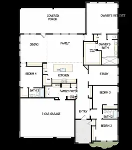 New construction Single-Family house 14302 Indian Laurel Way, Cypress, TX 77433 plan The Larkwood - image