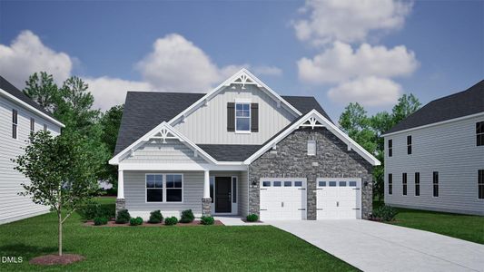 New construction Single-Family house 85 Moon Flower Walk, Youngsville, NC 27596 plan Westbury - image