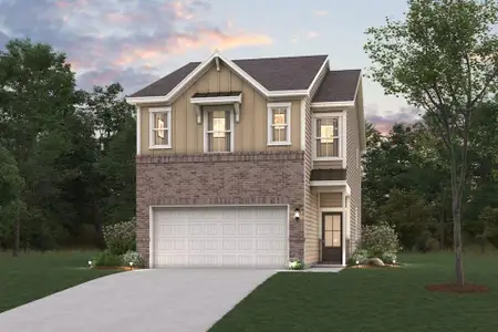 New construction Townhouse house 1840 Copelyn Reese Ct, Lawrenceville, GA 30043 plan Sawnee - image