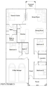 New construction Single-Family house 4556 E Amethyst Ln, San Tan Valley, AZ 85143 plan Hadley Plan 3470 - image