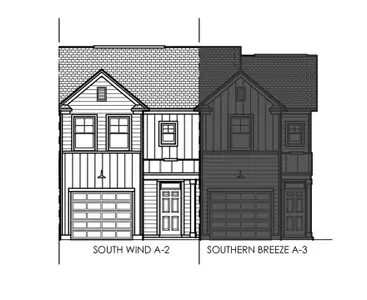 New construction Townhouse house Thomson, GA 30824 plan South Wind - image