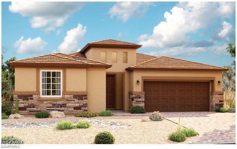 New construction Single-Family house 19624 W Cartwright Avenue, Buckeye, AZ 85396 Celeste- photo 0