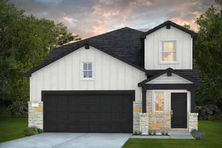 New construction Single-Family house 157 Green Berets Bnd, Jarrell, TX 76537 plan Gustine - image