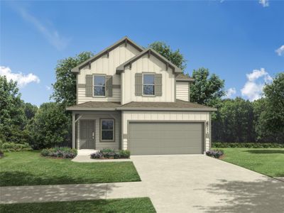 New construction Single-Family house 341 Bendecido Lp, Elgin, TX 78621 Magnolia | Trinity Ranch 4-bed- photo 0