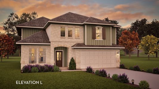 New construction Single-Family house 521 Exploration Cir, Liberty Hill, TX 78642 plan Hayden - image