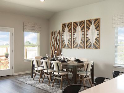 Keep everyone close with a casual dining area connected to the kitchen.