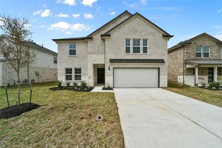 New construction Single-Family house 221 Harlingen Drive, Magnolia, TX 77354 The Sequoia B- photo 0