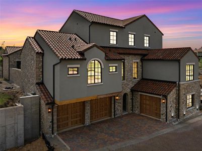 View of front of home featuring a garage