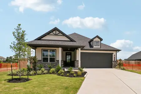 New construction Single-Family house 5314 Grace Sunshine Ave, Spring, TX 77379 plan Olive III Trinity Grove Country - image