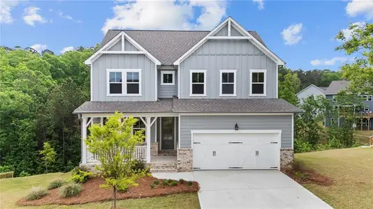 New construction Single-Family house 373 Riverwood Pass, Dallas, GA 30157 plan The Willow B - image