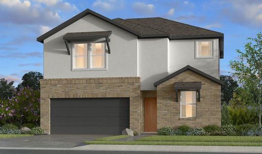 New construction Single-Family house 9703 Rialto Heights Dr, Cypress, TX 77433 Verbena- photo 0