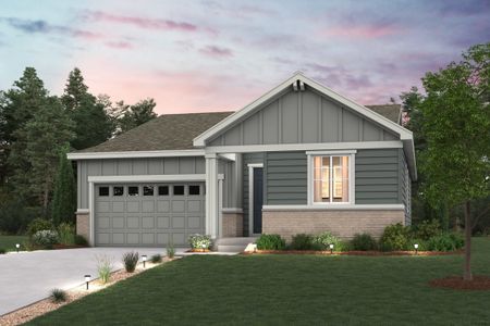 New construction Single-Family house 4324 Gozzer Ranch Dr, Elizabeth, CO 80107 Livingston- photo 0